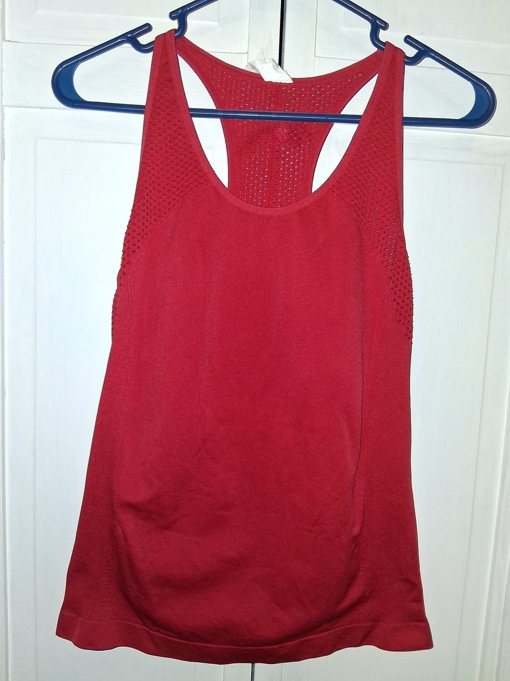 Fabletics Red Racerback Performance Tank